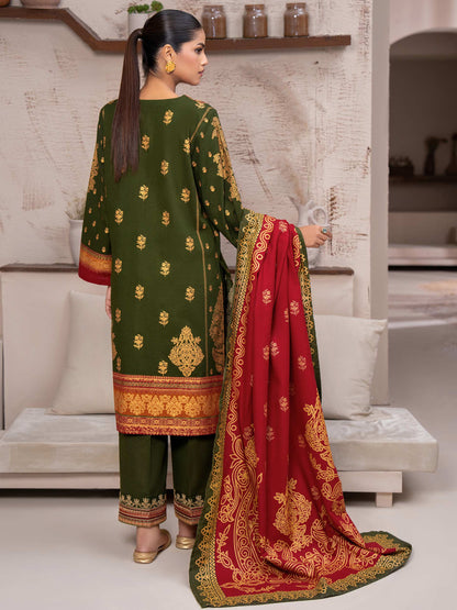 3 Piece Khaddar Suit-Embroidered (Unstitched)