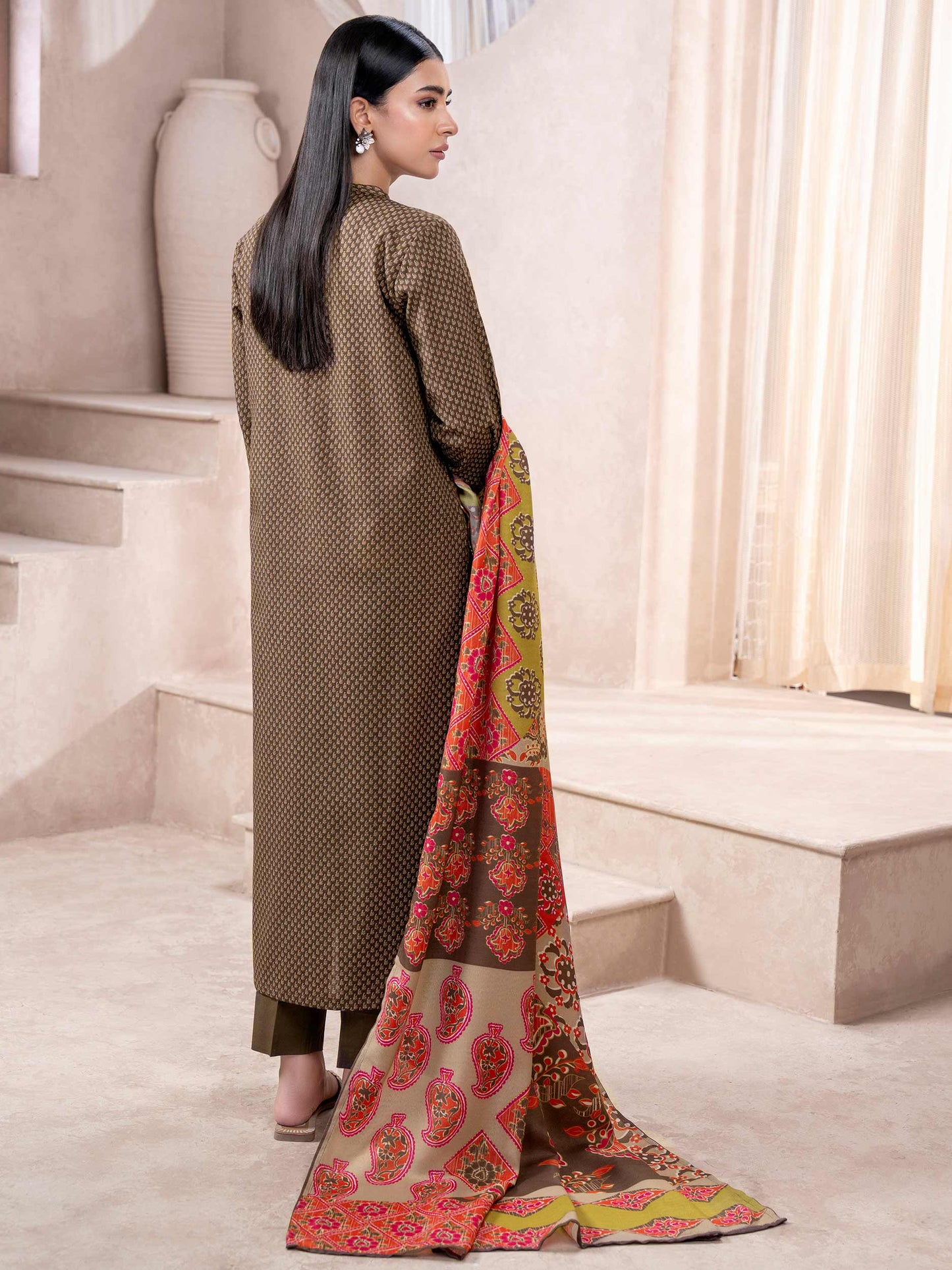 2 Piece Khaddar Suit-Printed (Unstitched)