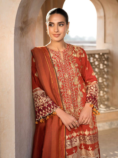 3 Piece Lawn Suit-Embroidered (Unstitched)