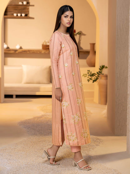 2 Piece Yarn Dyed Suit-Embroidered (Unstitched)