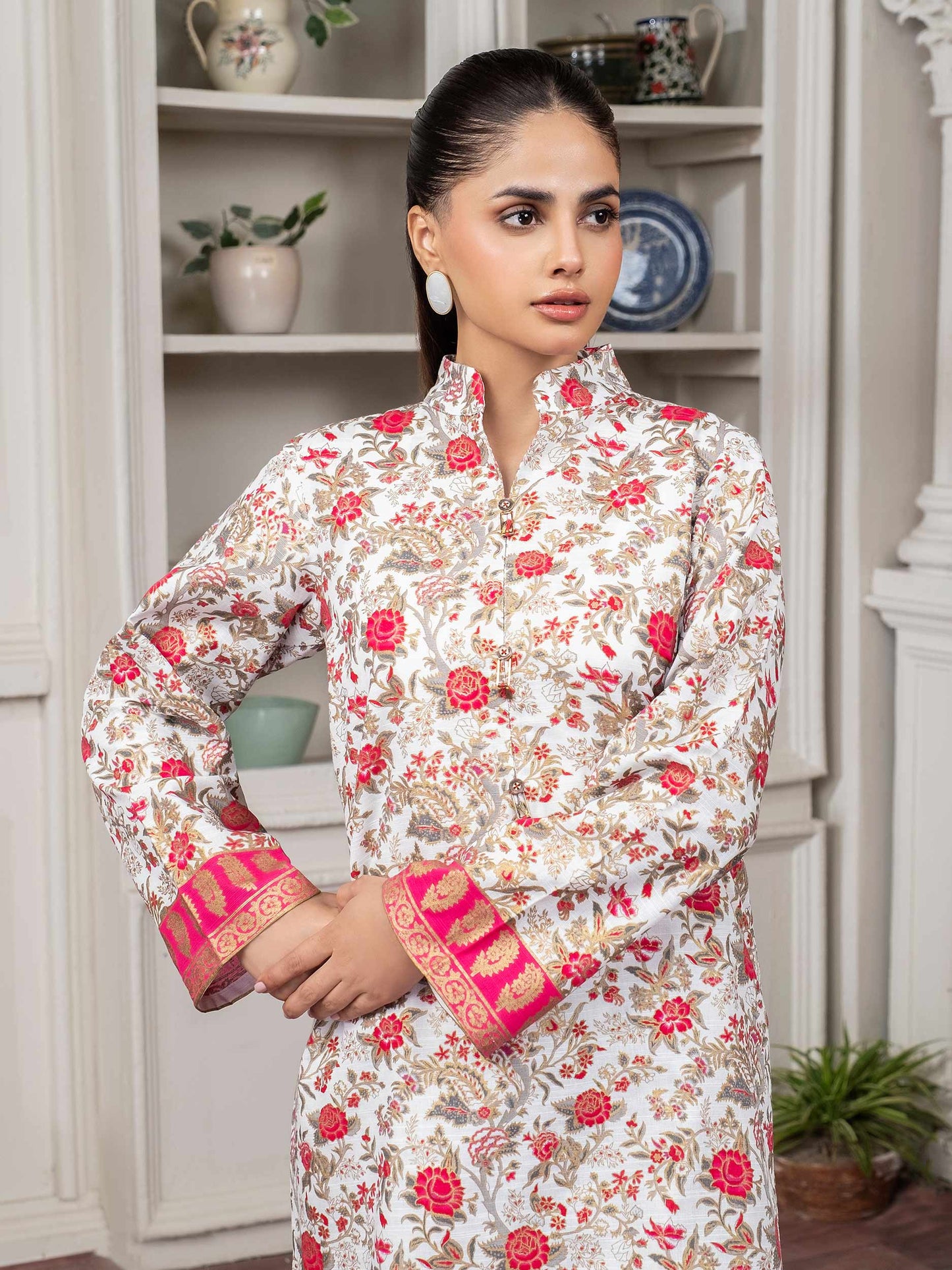 Khaddar Shirt-Paste Print (Unstitched)