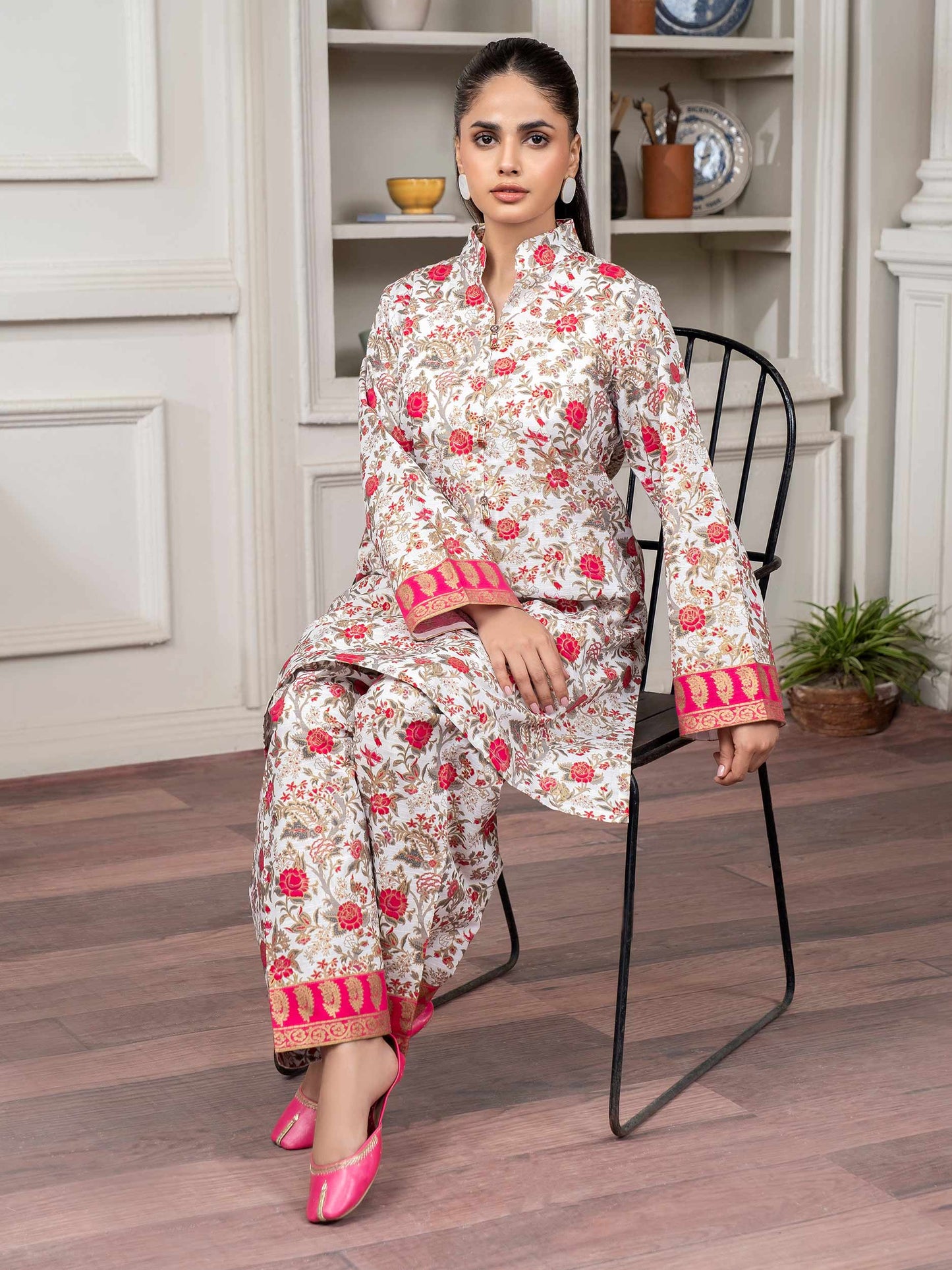 Khaddar Shirt-Paste Print (Unstitched)