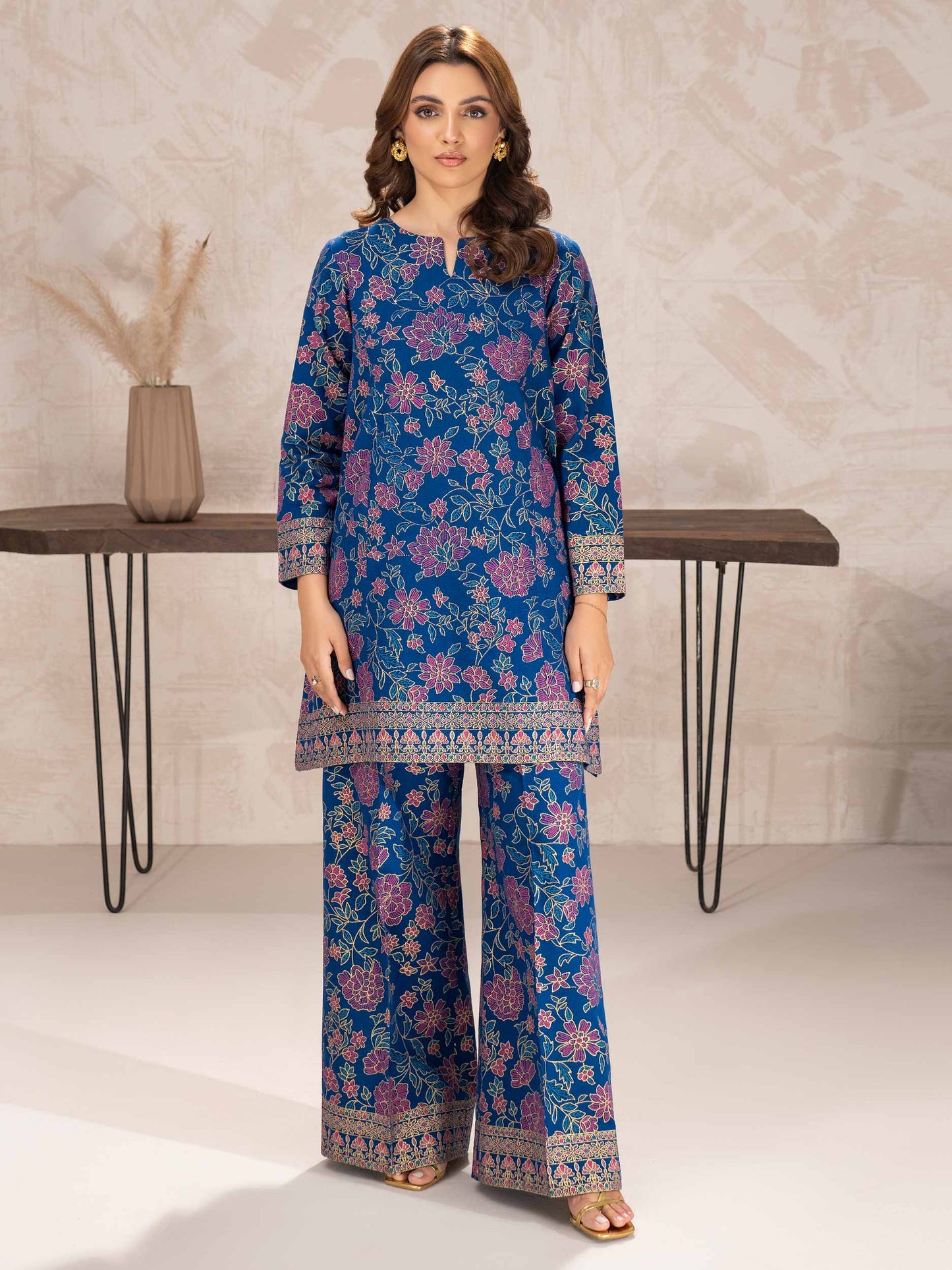 Khaddar Shirt-Paste Print (Unstitched)