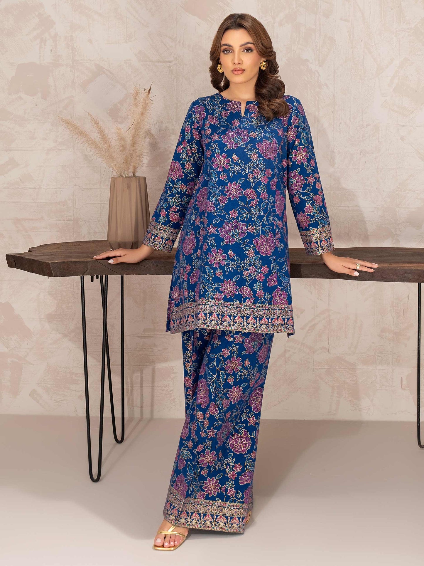 Khaddar Shirt-Paste Print (Unstitched)