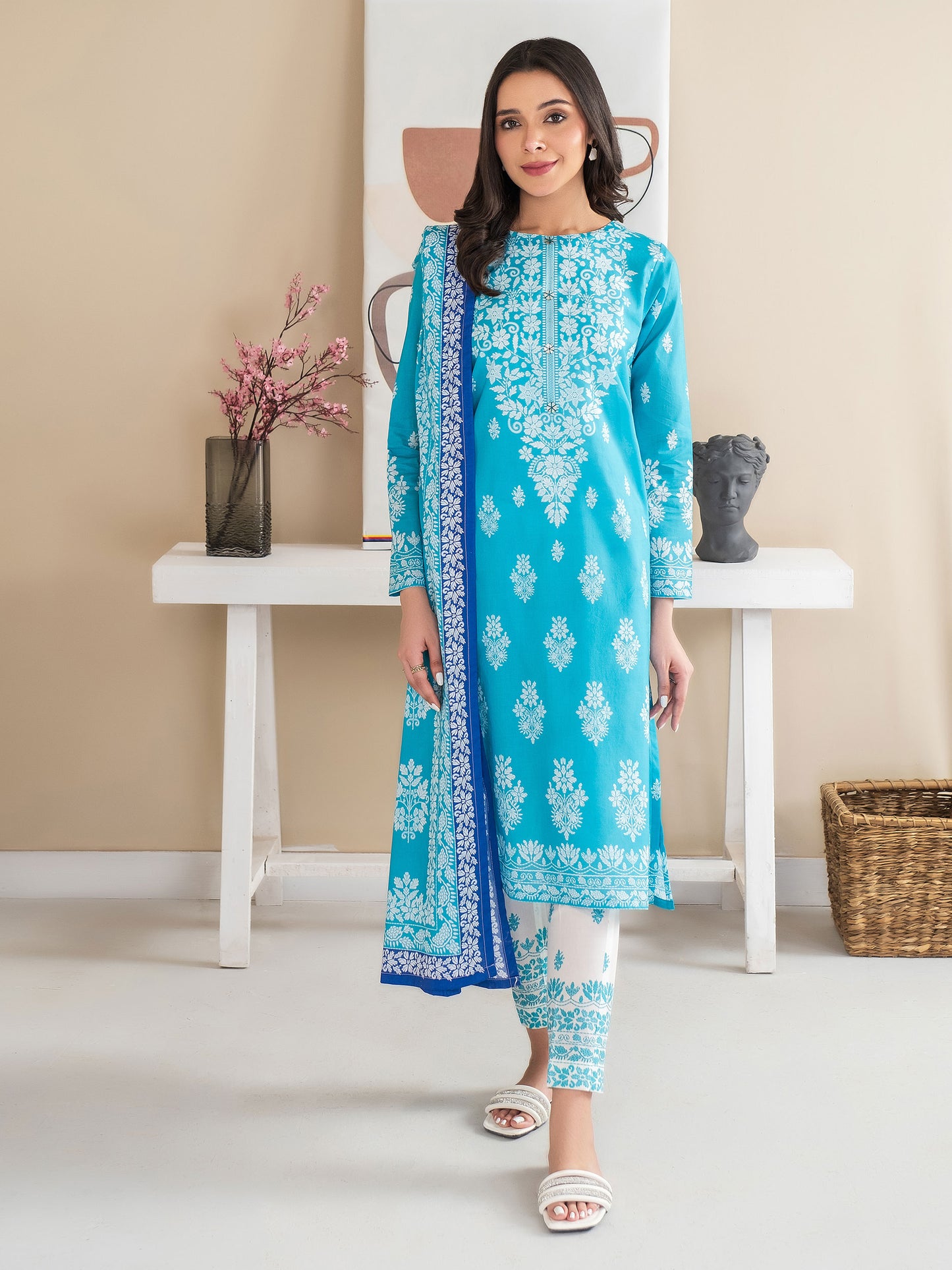 3 Piece Lawn Suit-Printed (Unstitched)