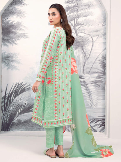 3 Piece Khaddar Suit-Printed (Unstitched)