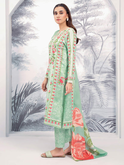 3 Piece Khaddar Suit-Printed (Unstitched)