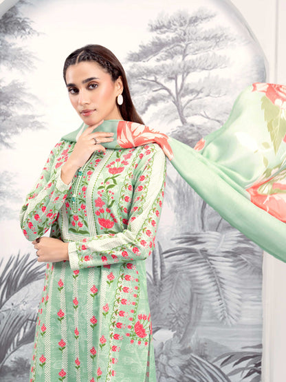 3 Piece Khaddar Suit-Printed (Unstitched)