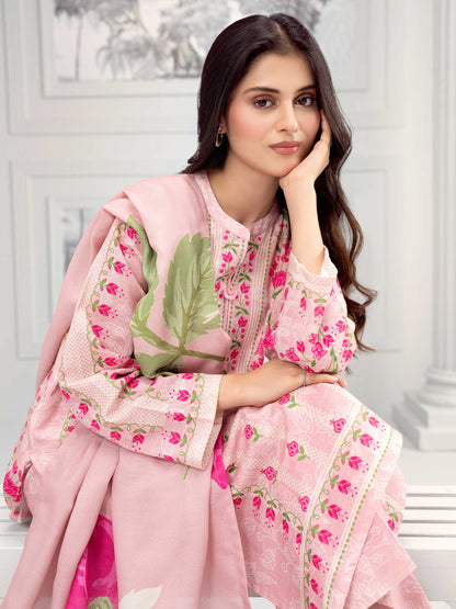 3 Piece Khaddar Suit-Printed (Unstitched)