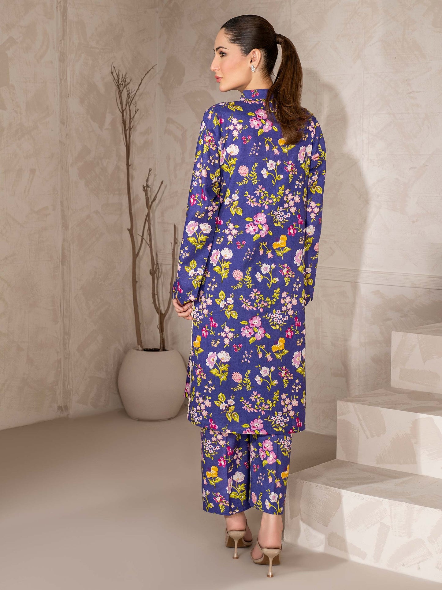 2 Piece Khaddar Suit-Printed (Unstitched)