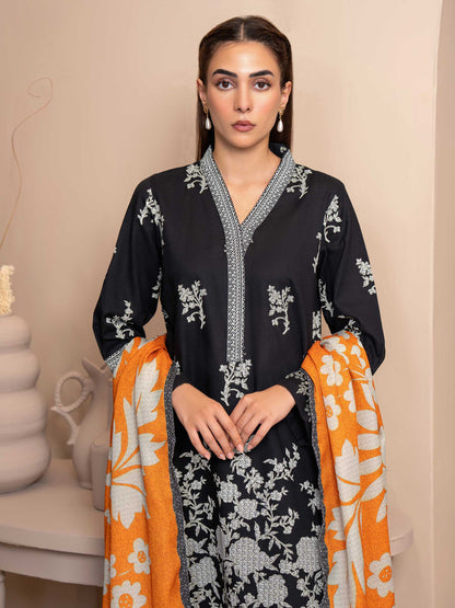 2 Piece Khaddar Suit-Paste Print (Unstitched)