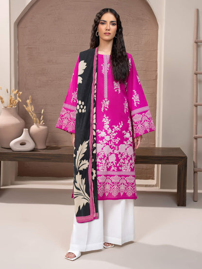 2 Piece Khaddar Suit-Paste Print (Unstitched)