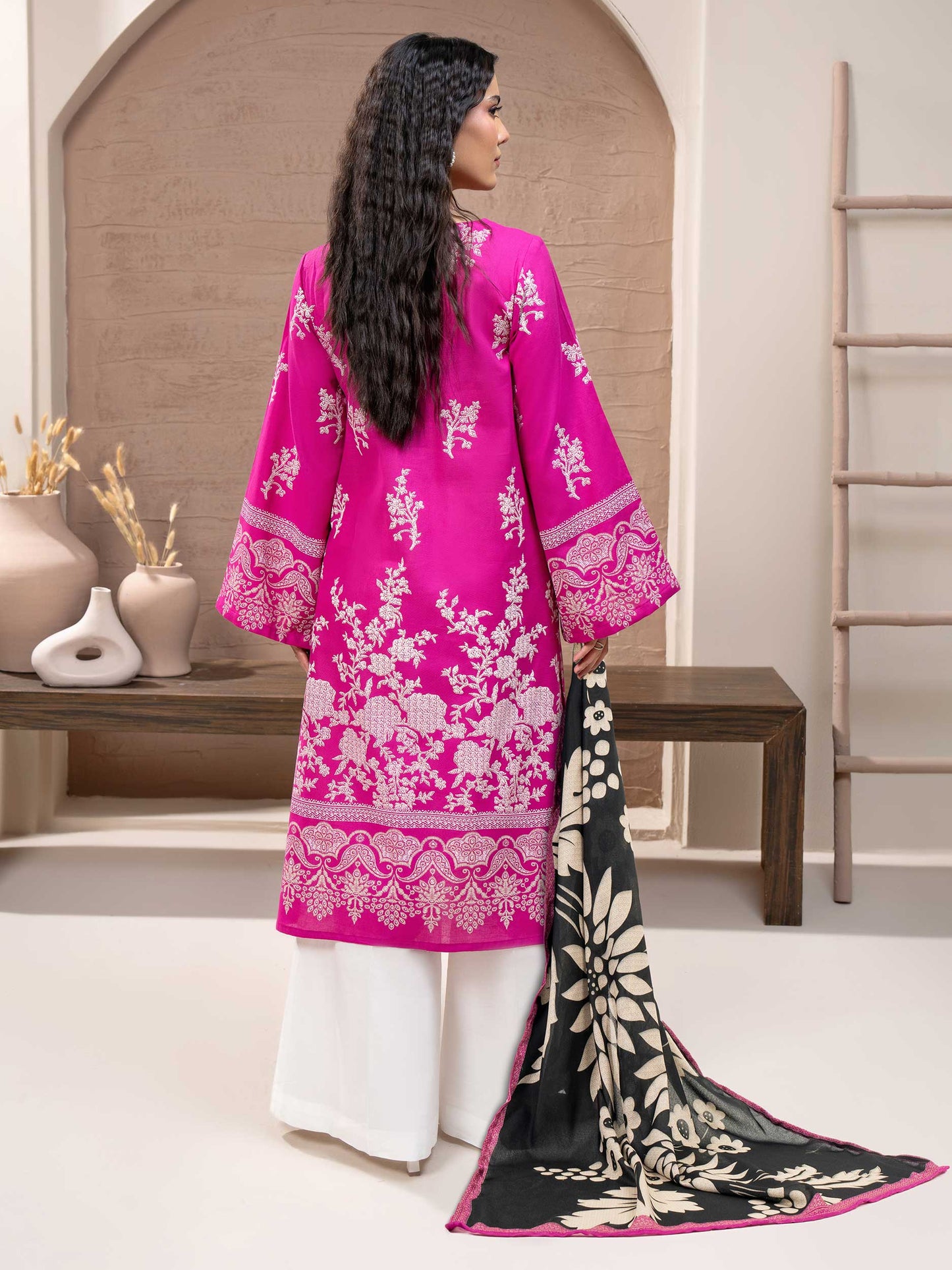 2 Piece Khaddar Suit-Paste Print (Unstitched)