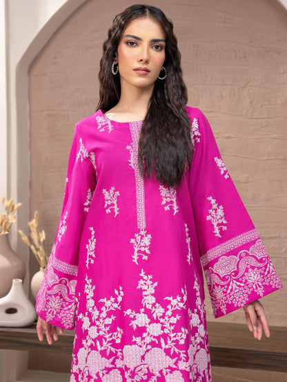 2 Piece Khaddar Suit-Paste Print (Unstitched)