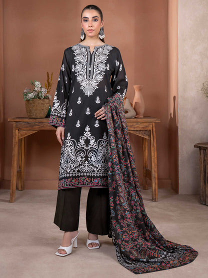 2 Piece Khaddar Suit-Printed (Unstitched)