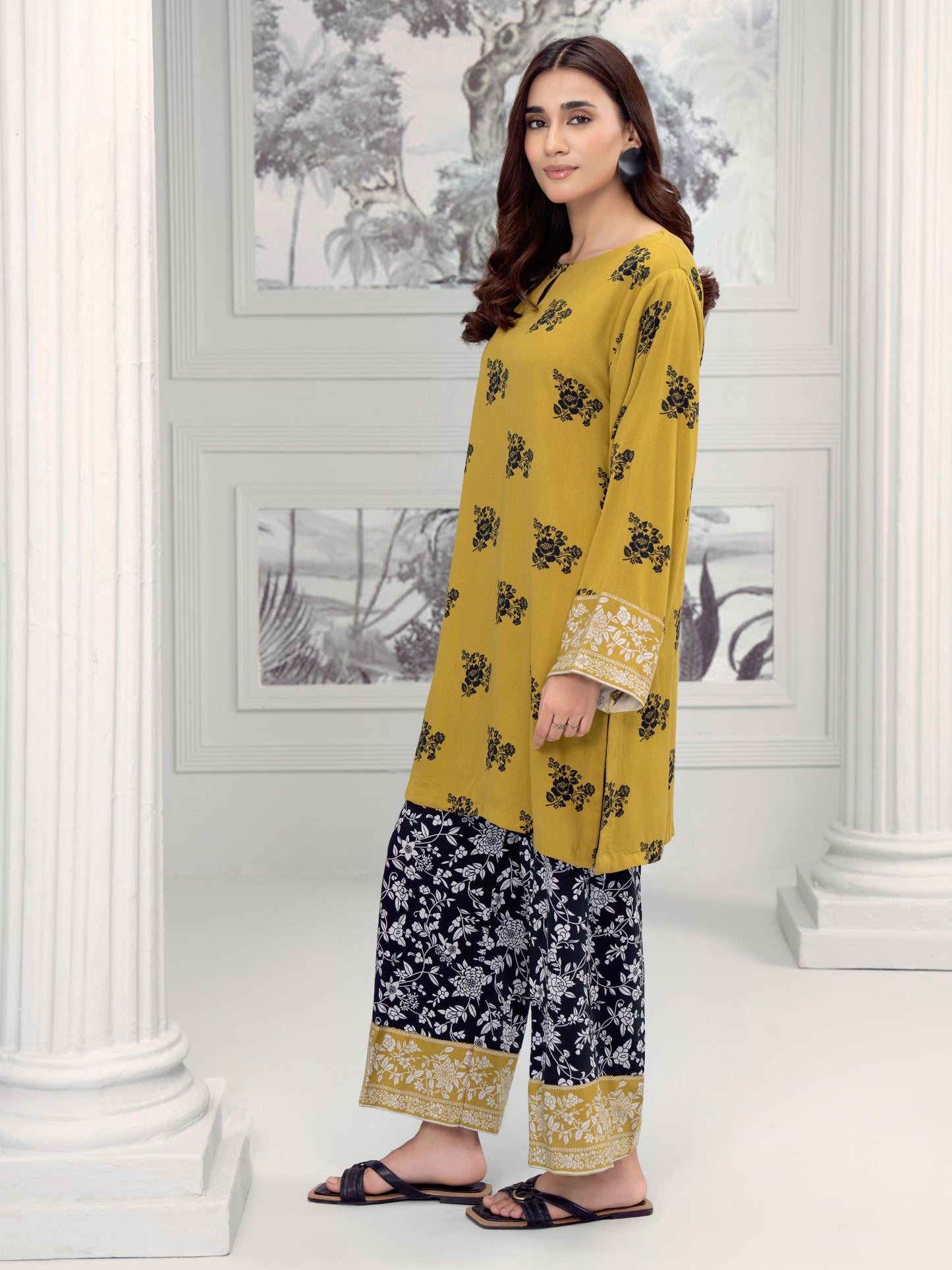 2 Piece Stone Suit-Printed (Unstitched)