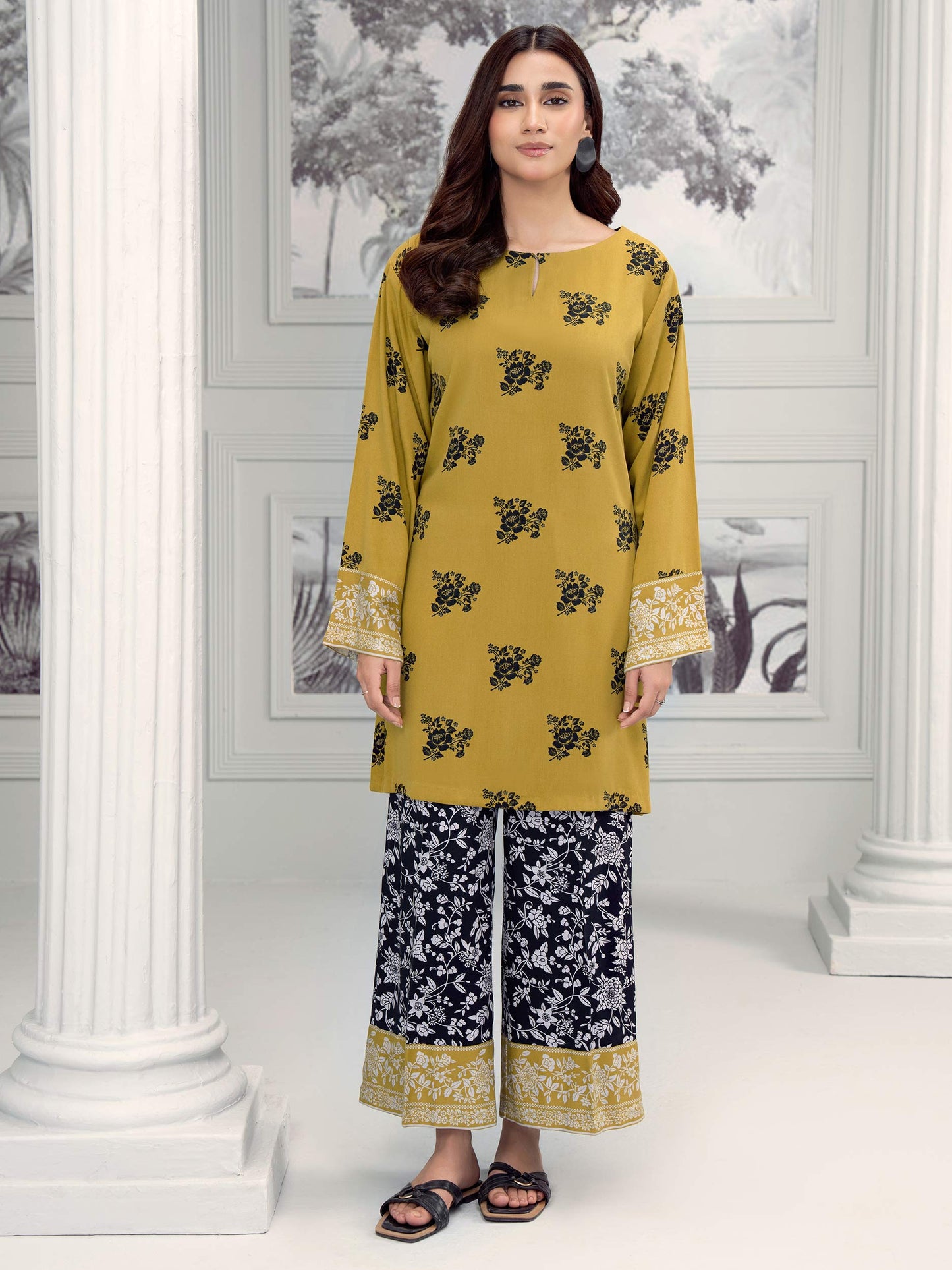 2 Piece Stone Suit-Printed (Unstitched)