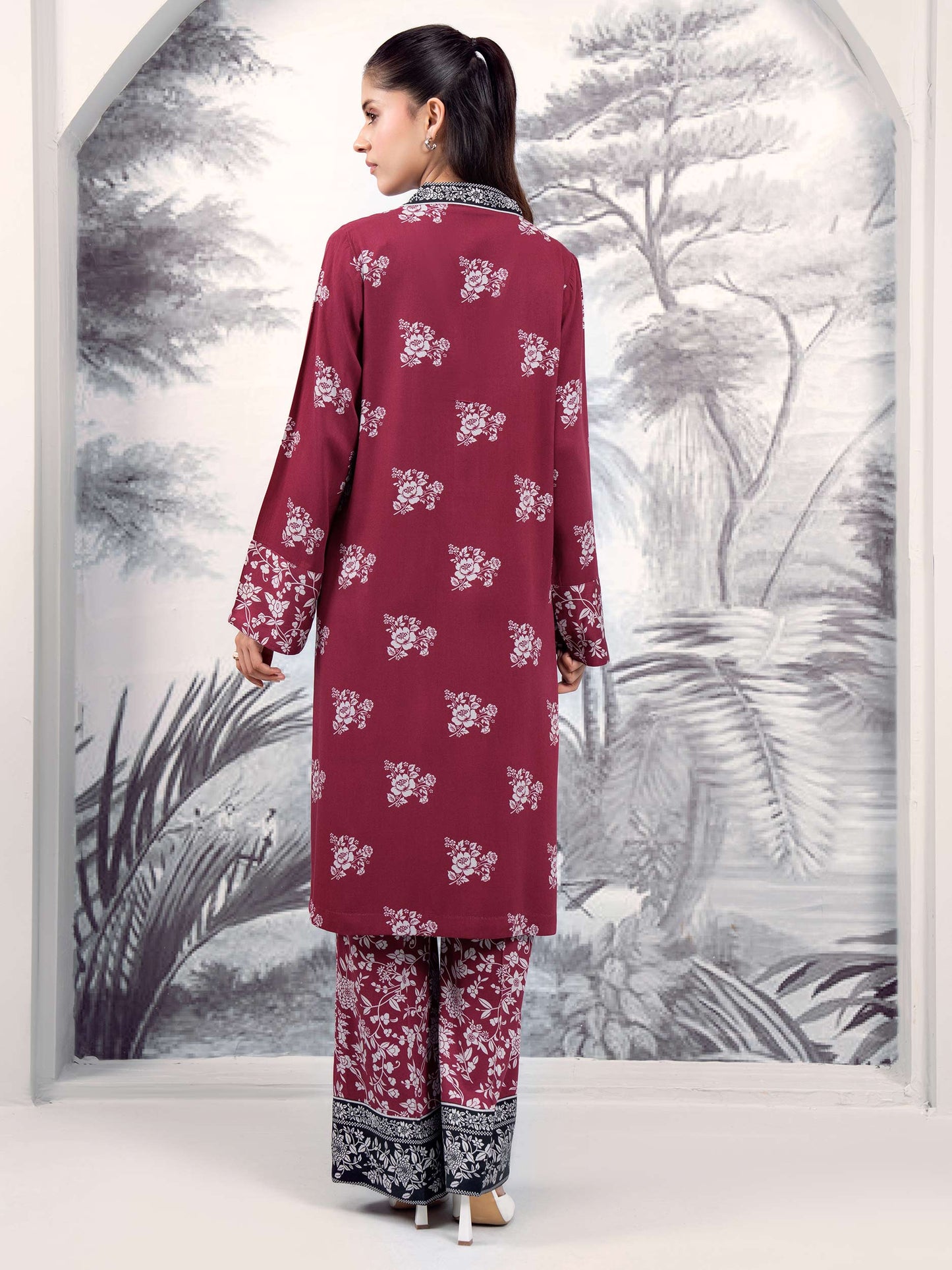 2 Piece Stone Suit-Printed (Unstitched)