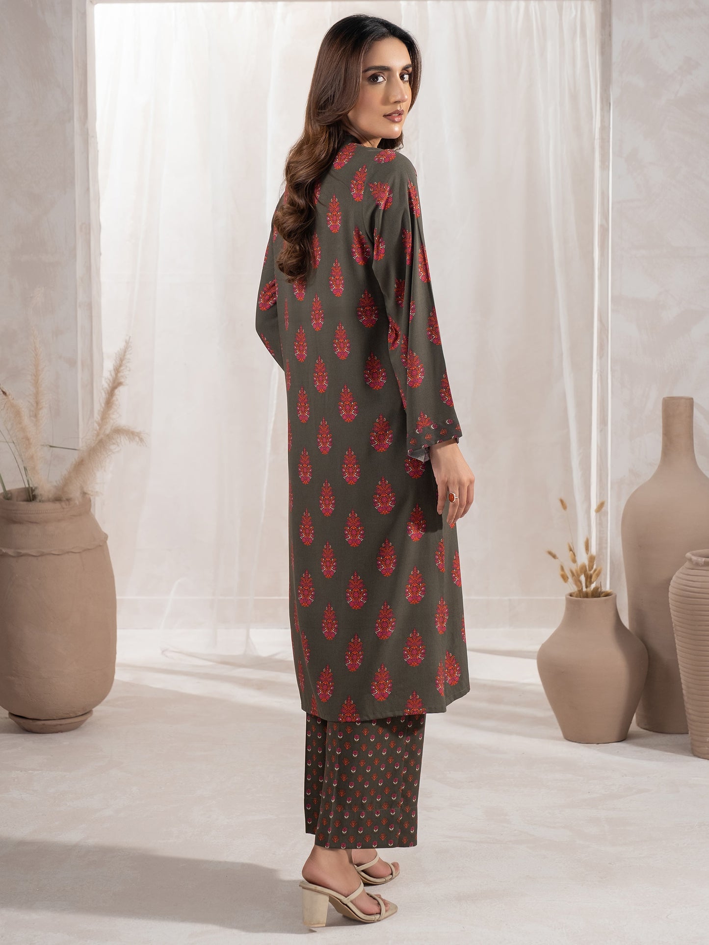 2 Piece Linen Suit-Printed (Unstitched)