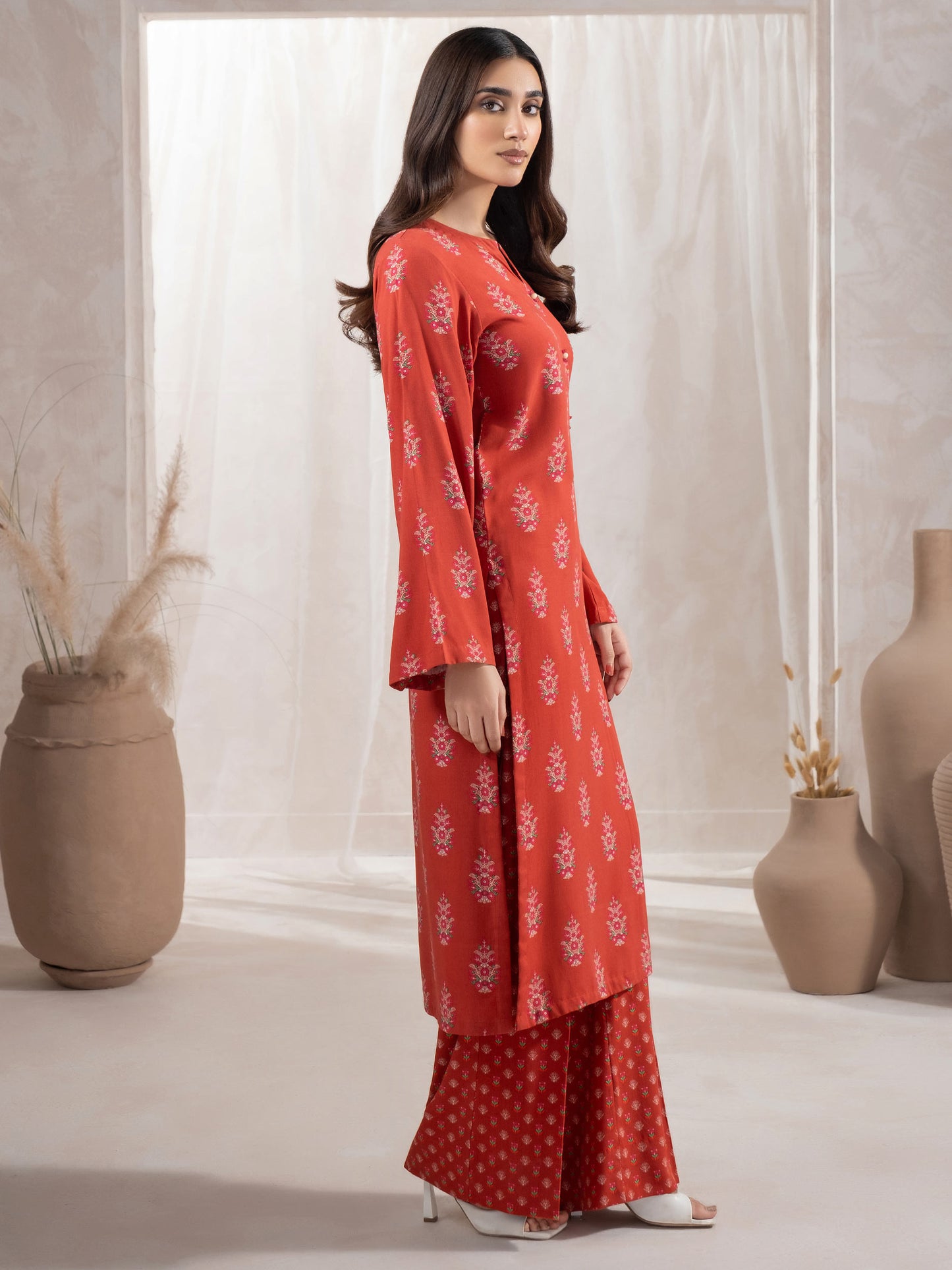 2 Piece Linen Suit-Printed (Unstitched)