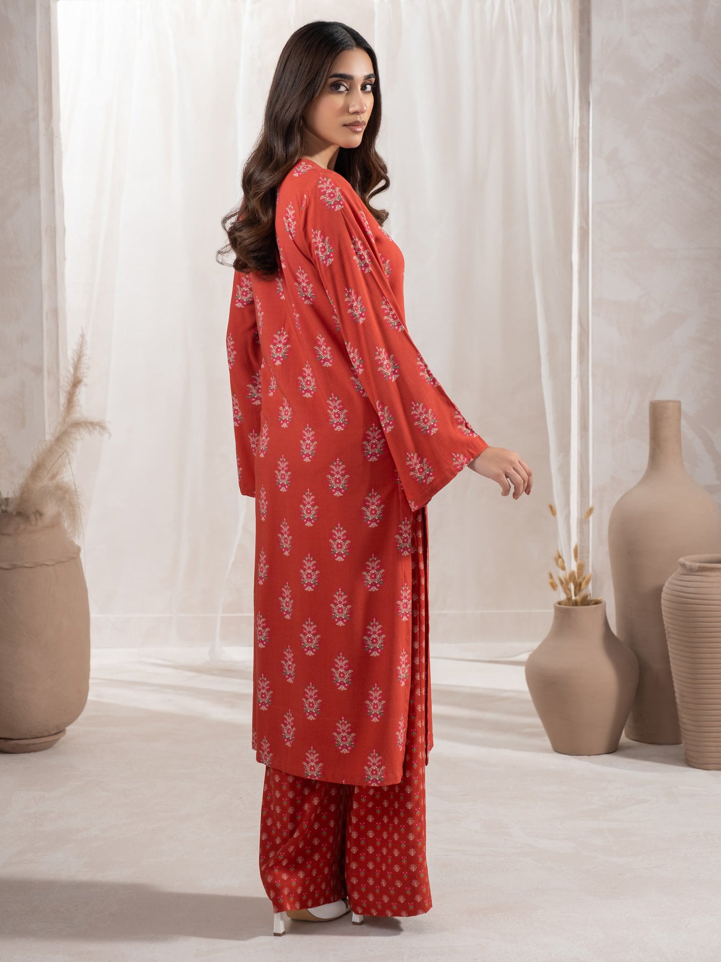 2 Piece Linen Suit-Printed (Unstitched)