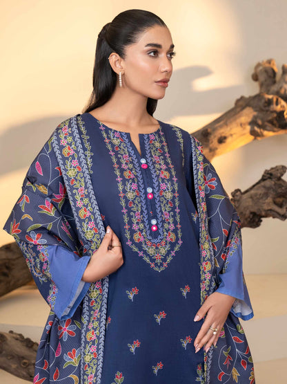 2 Piece Khaddar Suit-Printed (Unstitched)