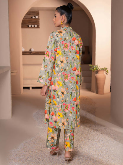 2 Piece Khaddar Suit-Printed (Unstitched)