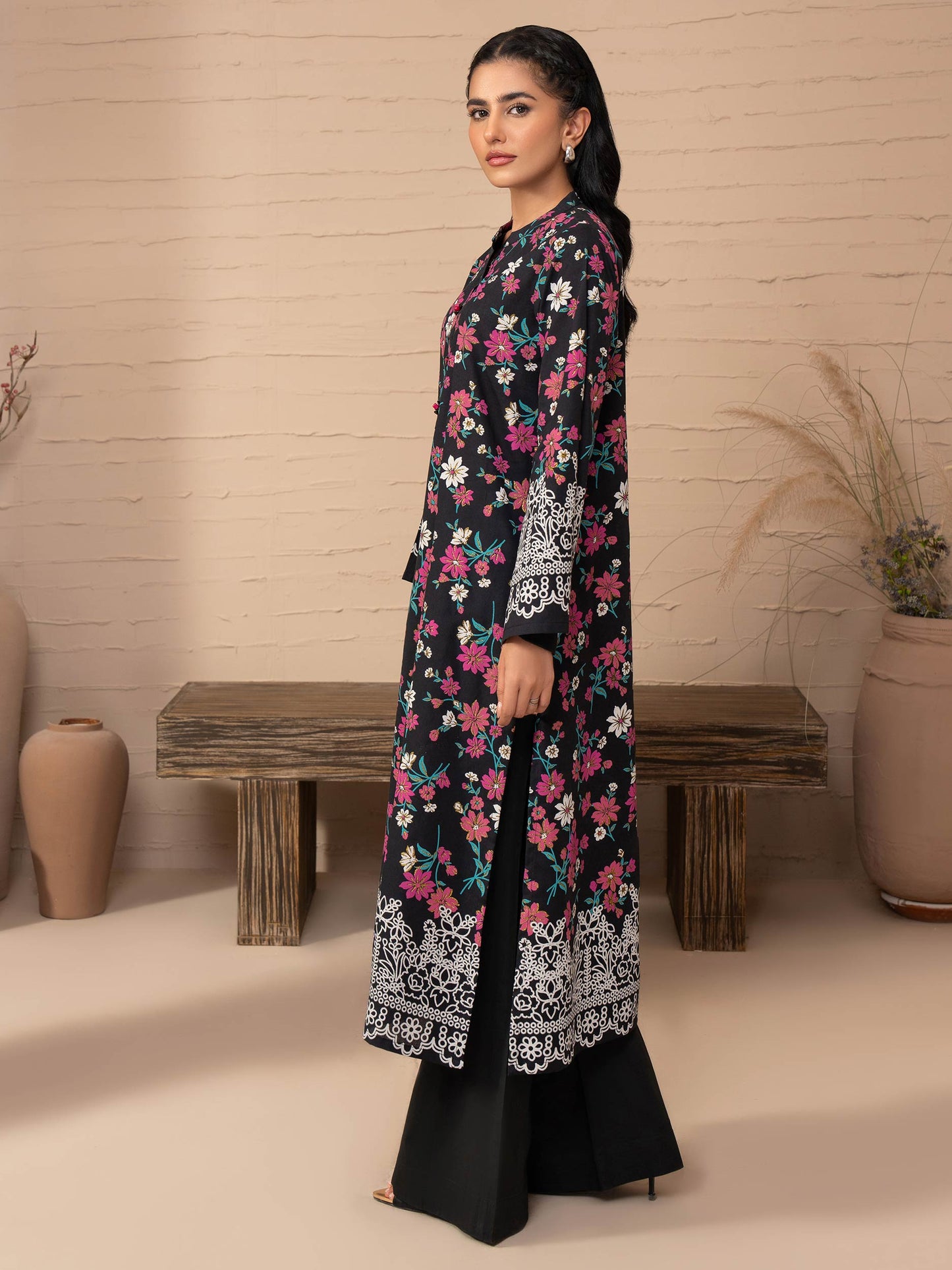 Khaddar Shirt-Paste Print (Unstitched)