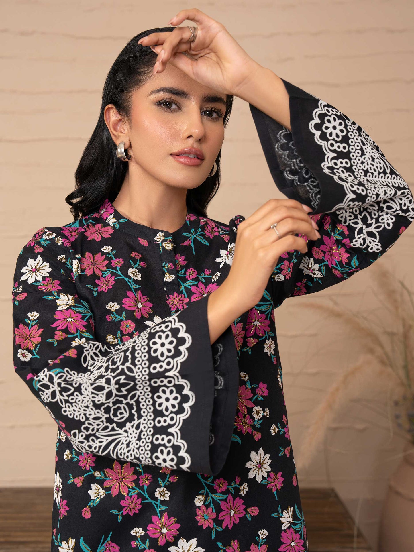 Khaddar Shirt-Paste Print (Unstitched)