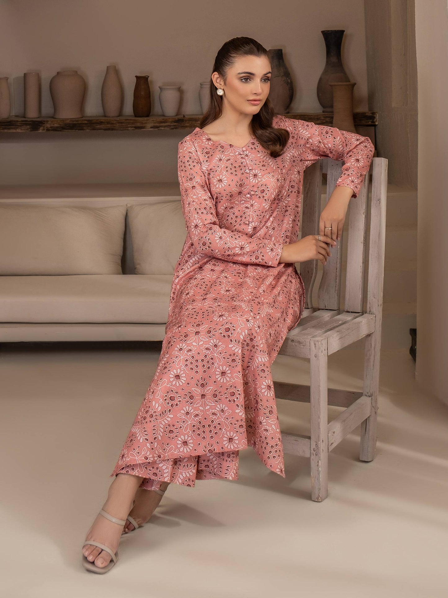 2 Piece Khaddar Suit-Printed (Unstitched)