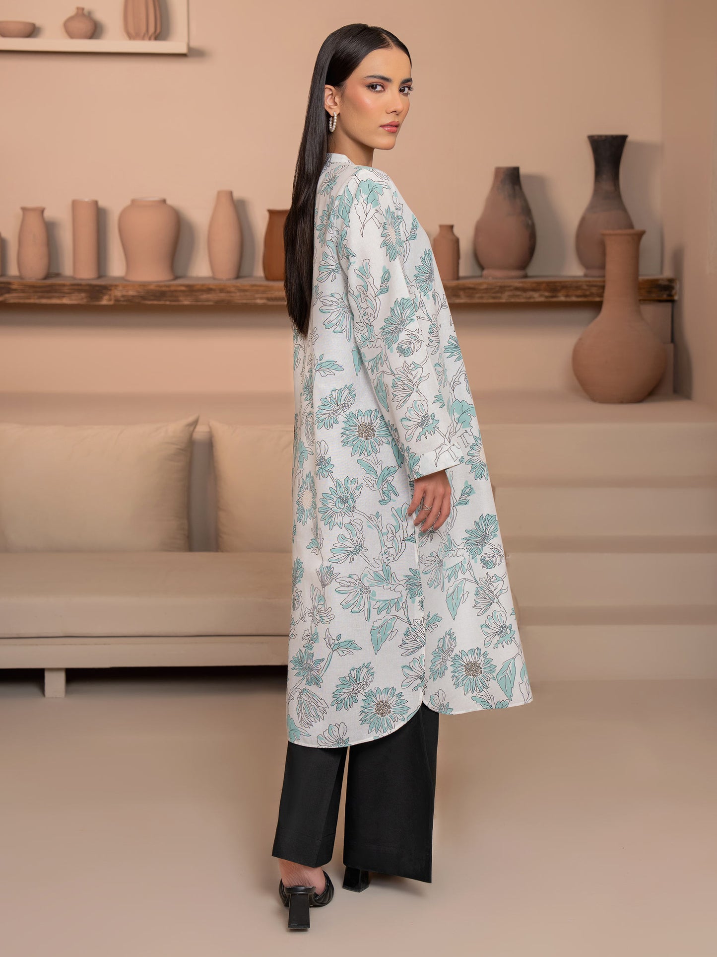 Khaddar Shirt-Paste Print (Unstitched)