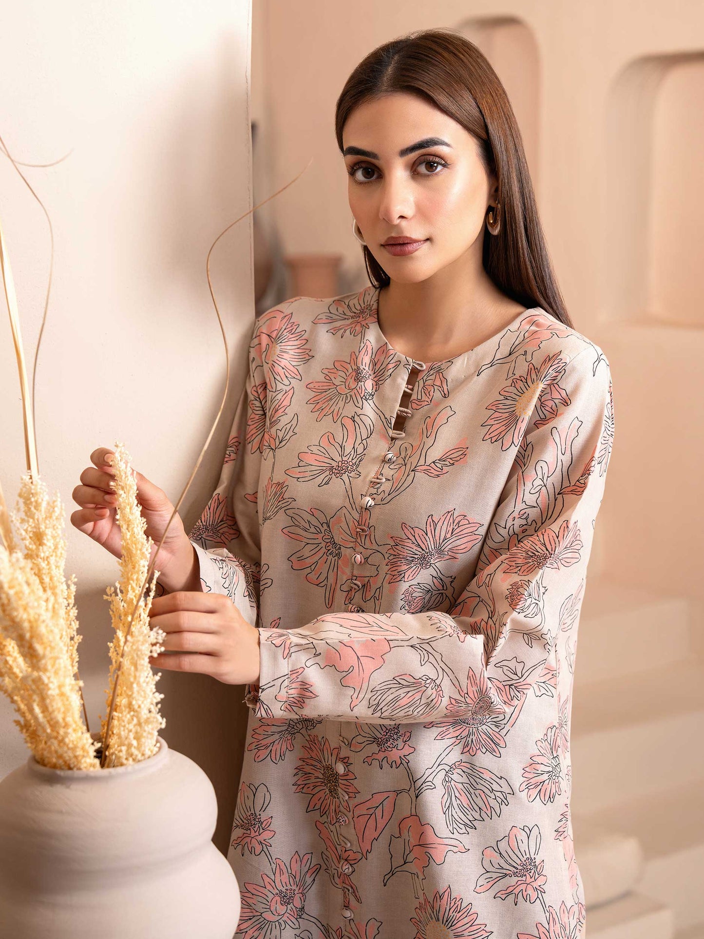 Khaddar Shirt-Paste Print (Unstitched)