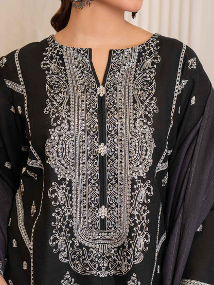 3 Piece Khaddar Suit-Embroidered (Unstitched)