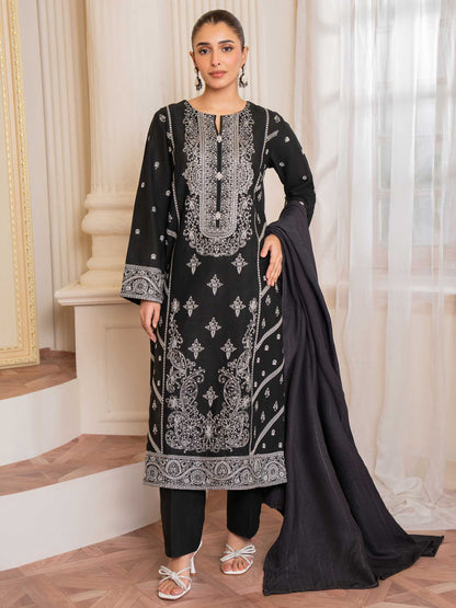 3 Piece Khaddar Suit-Embroidered (Unstitched)