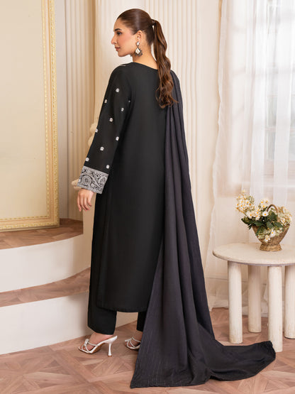 3 Piece Khaddar Suit-Embroidered (Unstitched)