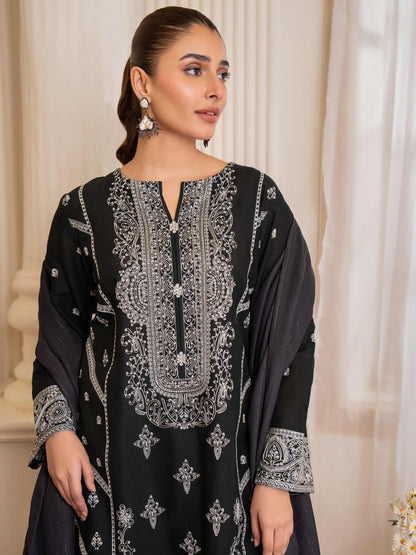 3 Piece Khaddar Suit-Embroidered (Unstitched)