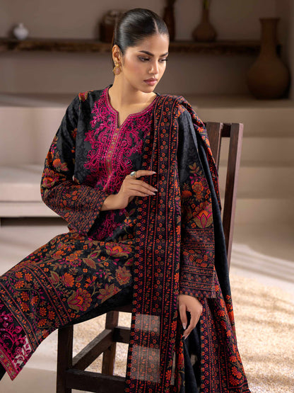 3 Piece Khaddar Suit-Embroidered (Unstitched)