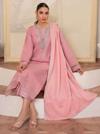 3 Piece Khaddar Suit-Embroidered (Unstitched)