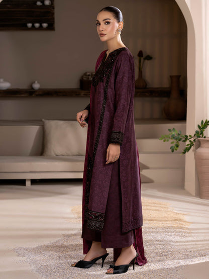 3 Piece Khaddar Suit-Embroidered (Unstitched)