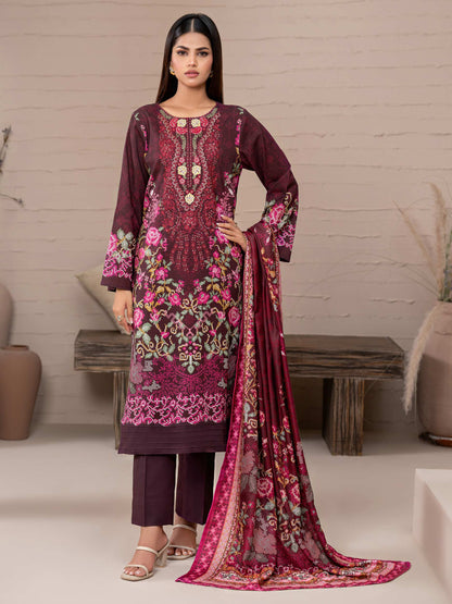 3 Piece Khaddar Suit-Embroidered (Unstitched)