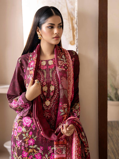 3 Piece Khaddar Suit-Embroidered (Unstitched)