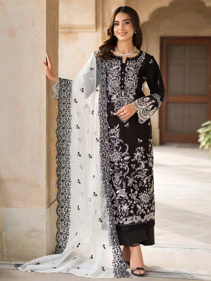 3 Piece Laawn Suit-Embroidered (Unstitched)