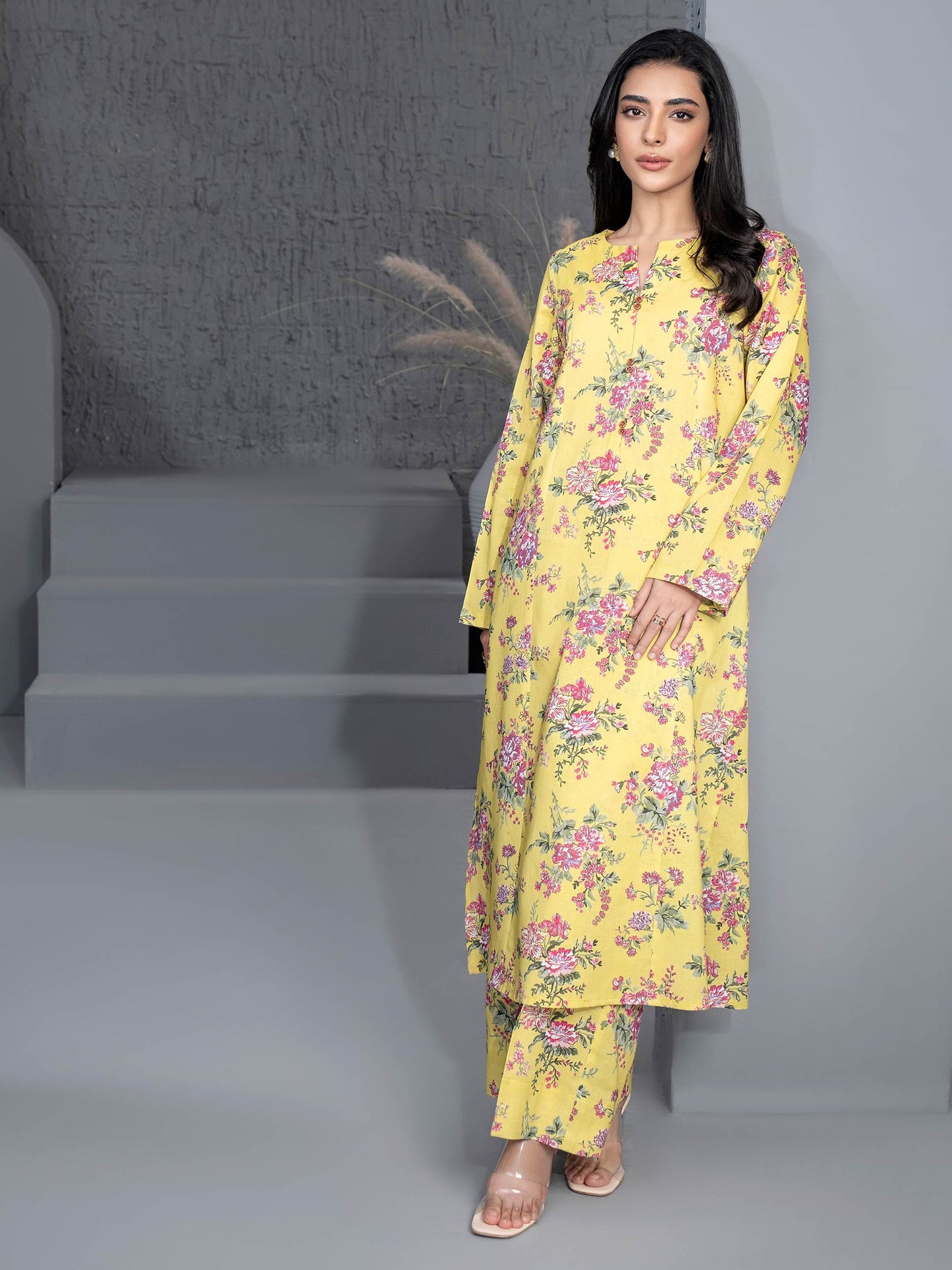 2 Piece Khaddar Suit-Printed (Unstitched)