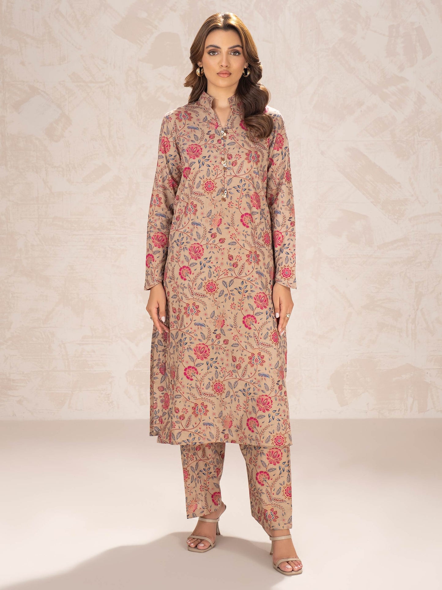 Khaddar Shirt-Paste Print (Unstitched)