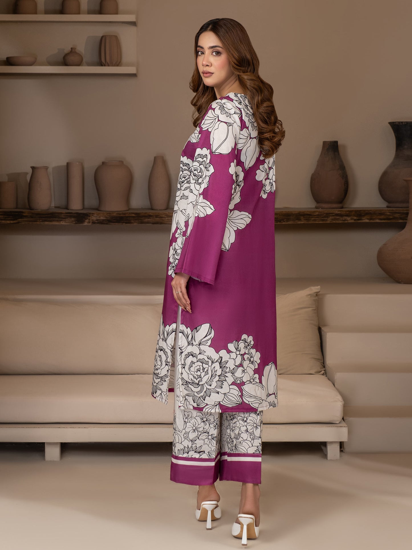 2 Piece Khaddar Suit-Printed (Unstitched)