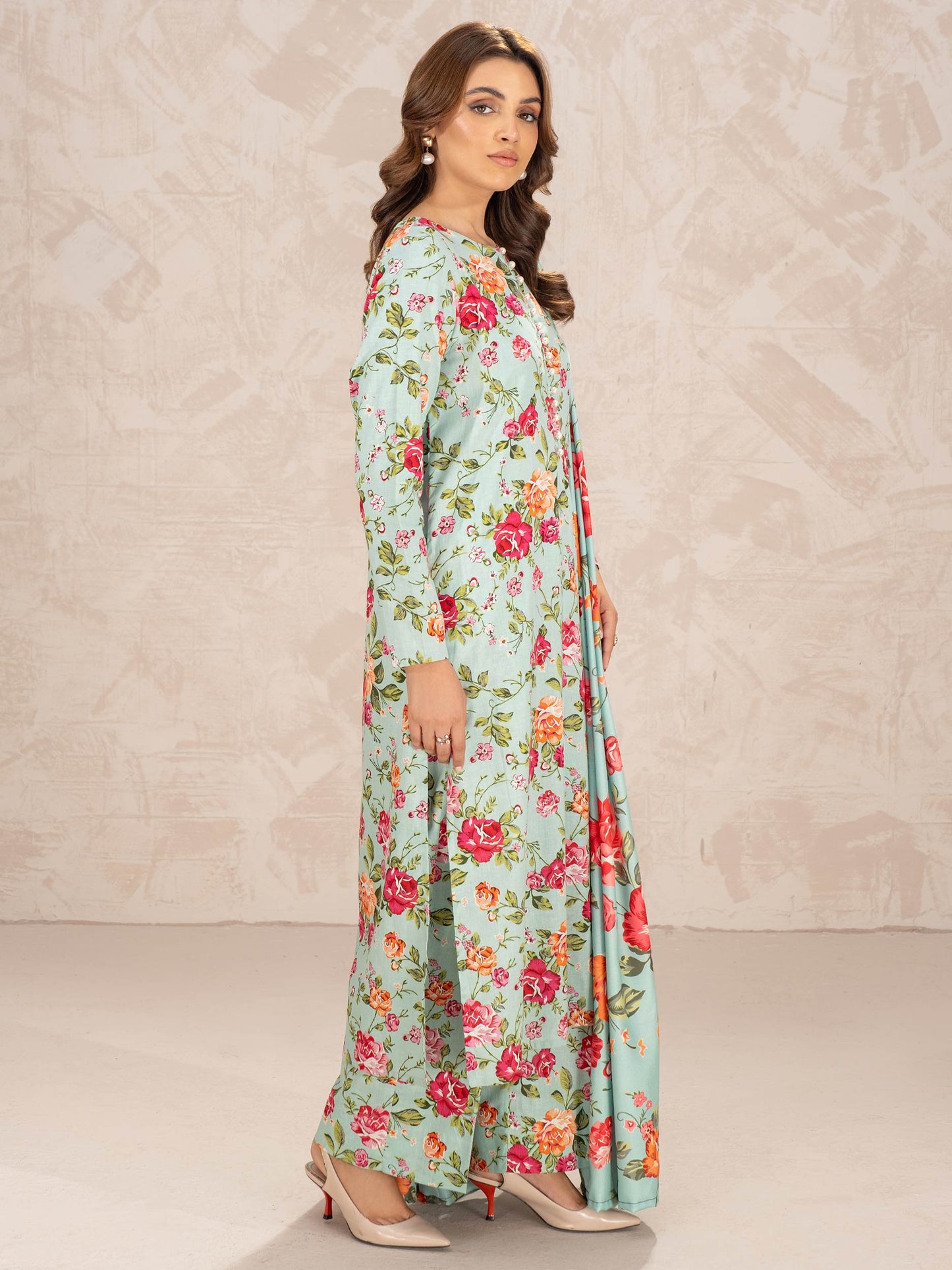 3 Piece Khaddar Suit-Printed (Unstitched)