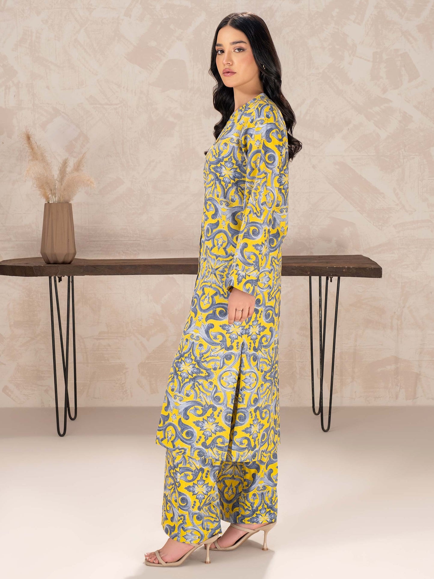 2 Piece Khaddar Suit-Printed (Unstitched)