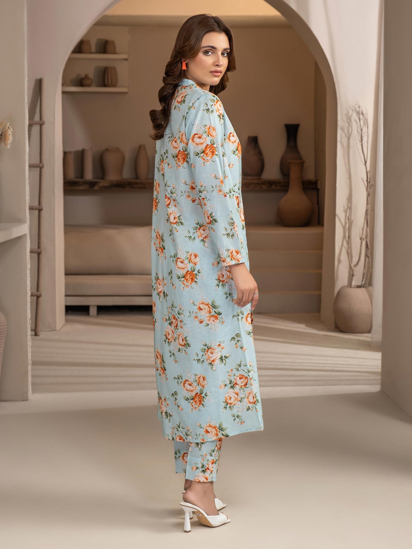 2 Piece Khaddar Suit-Printed (Unstitched)