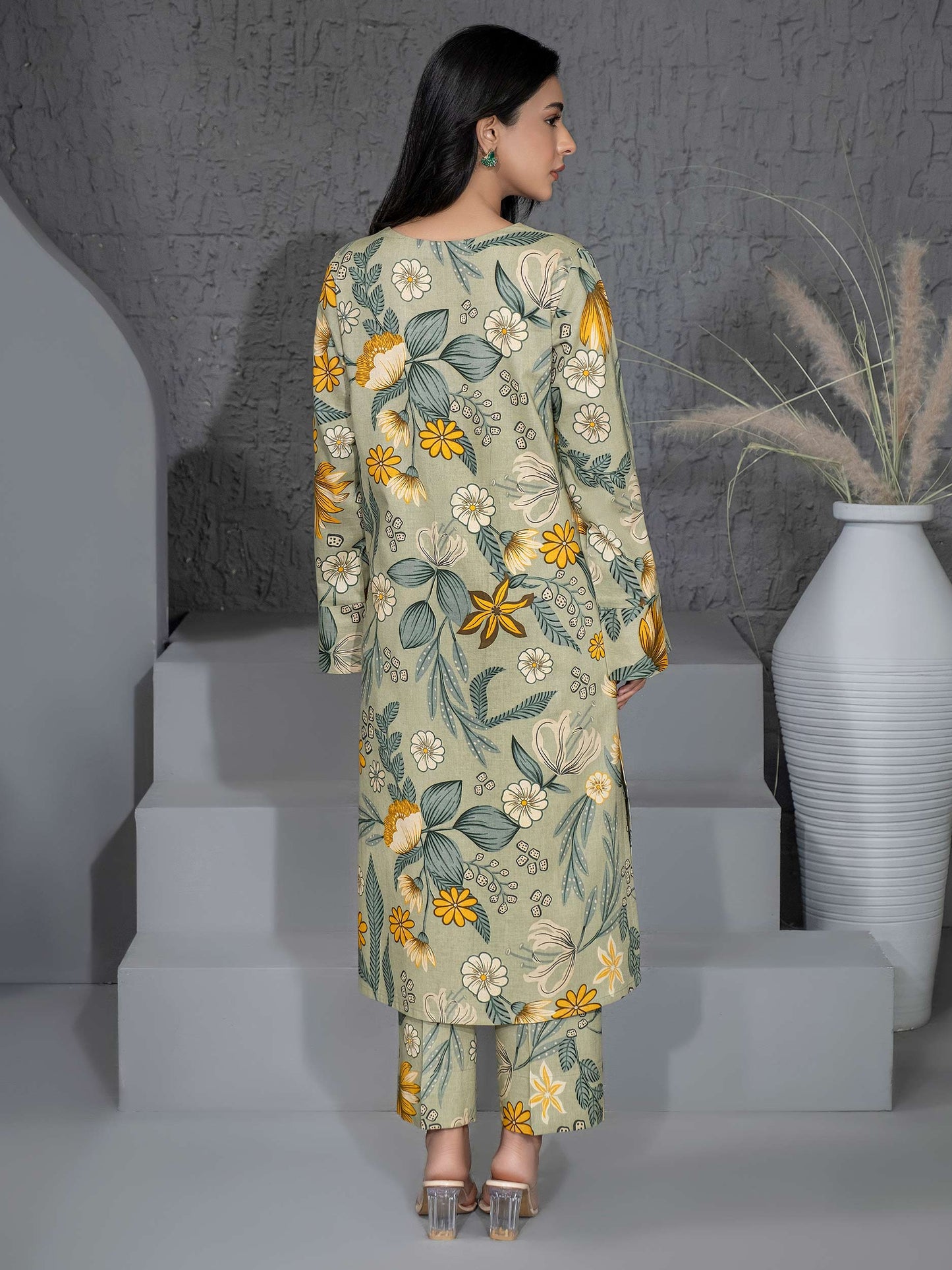 2 Piece Khaddar Suit-Printed (Unstitched)