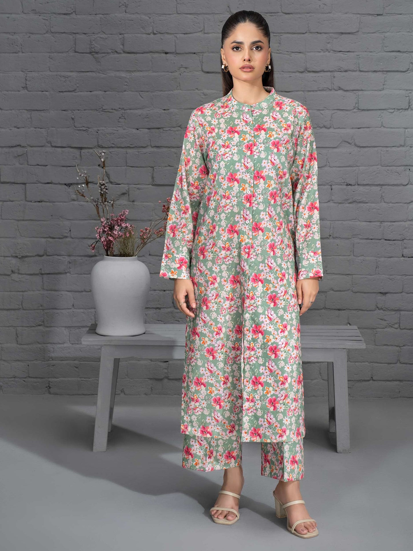 2 Piece Khaddar Suit-Printed (Unstitched)